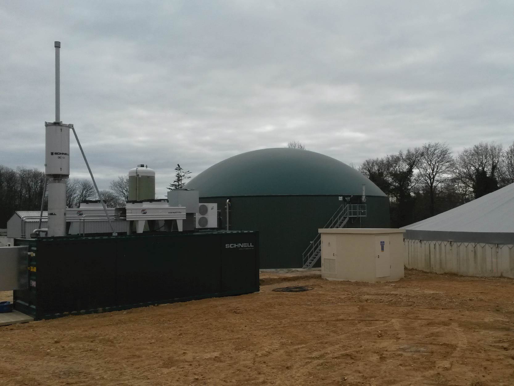 Unité de méthanisation en cogénération